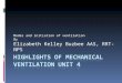 Modes and initiation of ventilation By Elizabeth Kelley Buzbee AAS, RRT-NPS