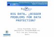 Celia Fernández Aller (mariacelia.fernandez@upm.es) Ph.D Law and Technology Spain BIG DATA… ¿BIGGER PROBLEMS FOR DATA PROTECTION?
