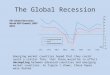 The Global Recession The Global Recession. World GDP Growth, 2007-2010. Emerging market countries hoped that they could avoid a similar fate, that there
