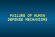 FAILURE OF HUMAN DEFENSE MECHANISMS. *Mechanisms of Failure *Evasion and subversion of the immune system by pathogens *Immunodeficiencies *Inherited (Primary)