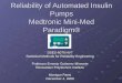Reliability of Automated Insulin Pumps Medtronic Mini-Med Paradigm® DSES-6070 HV7 Statistical Methods for Reliability Engineering Professor Ernesto Gutierrez-Miravete