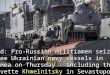Raid: Pro-Russian militiamen seized three Ukrainian navy vessels in Crimea on Thursday - including the corvette Khmelnitsky in Sevastopol