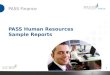PASS Finance PASS Human Resources Sample Reports