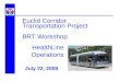 Euclid Corridor Transportation Project BRT Workshop July 22, 2008 HealthLine Operations