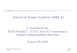 NCSX NCSX DCT Project Meeting Raki Slide 1 Electrical Power Systems (WBS 4) S. Ramakrishnan NCSX PROJECT – D TO C Site DC Transmission PROJECT MANAGEMENT