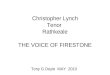 Christopher Lynch Tenor Rathkeale THE VOICE OF FIRESTONE Tony G Doyle MAY 2010