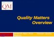 Quality Matters Overview Deborah Adair, Ph.D. Director, Quality Matters October 14, 2008