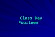 Class Day Fourteen Class Day Fourteen. Chapter 10 Masonry Load bearing Wall Construction