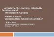 Attachment, Learning, Interfaith Relations and Prejudice in Canada Presentation for Canadian Race Relations Foundation JACK JEDWAB ASSOCIATION FOR CANADIAN