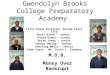 Gwendolyn Brooks College Preparatory Academy First Place Division/ Second Place City Eural Black – Junior Kiara Drake - Junior Ryian Jones - Junior Sundra