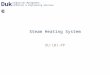Facilities Management Utilities & Engineering Services Duke Steam Heating System DU-101-PP