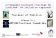Festival of Politics Joanne Orr UNESCO Scotland Committee Intangible Cultural Heritage in Scotland: An Inclusive Approach