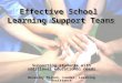 Effective School Learning Support Teams Supporting students with additional educational needs Beverley Milson, Leader, Learning Assistance