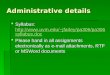 Administrative details  Syllabus: jfarley/pa306/pa306 syllabus.doc jfarley/pa306/pa306 syllabus.doc jfarley/pa306/pa306