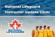 National Lifeguard Instructor Update Clinic. New look National, coast-to-coast program Definitive training authority Defining professional lifeguard standard