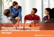 Microsoft CRM 101: Krista Kuehnbaum, CRM Product Manager