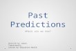 Past Predictions Where are we now? Article by Jason Tomaszewski; Lesson by Education World