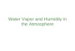 Water Vapor and Humidity in the Atmosphere. Vapor Pressure The vapor pressure (e) is the pressure exerted by the water vapor molecules in the air. As