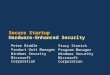 Secure Startup Hardware-Enhanced Security Peter Biddle Product Unit Manager Windows Security Microsoft Corporation Stacy Stonich Program Manager Windows