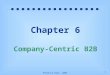1 Prentice Hall, 2002 Chapter 6 Company-Centric B2B