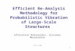 1 Efficient Re-Analysis Methodology for Probabilistic Vibration of Large-Scale Structures Efstratios Nikolaidis, Zissimos Mourelatos April 14, 2008