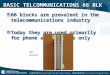 1 66 blocks are prevalent in the telecommunications industry Today they are used primarily for phone applications only 66 blocks are prevalent in the telecommunications