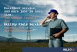 Excellent service, and more jobs in less time. The simple formula for Utility Field Service success and differentiation