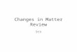 Changes in Matter Review 9th. PHYSICAL PROPERTIES Characterize the physical state and physical behavior of a substance Each substance has unique physical