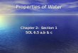 Properties of Water Chapter 2: Section 1 SOL 6.5 a,b & c