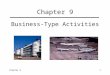Chapter 91 Business-Type Activities. Chapter 92 Learning Objectives  Why governments and NFPs engage in business- type activities  Distinguish between