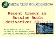 Moscow, 10 Sep 2013"Derivatives in Russia 2013" NFEA-EBRD-ISDA Conference1 Recent trends in Russian Ruble derivatives 2012-13 Dmitry Piskulov, Ph.D. (econ.)