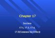 Chapter 17 Sections 17.1, 17.2, 17.4, 17.5(Common Ion Effect)