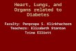 Heart, Lungs, and Organs related to Diabetes Faculty: Penprapa S. Klinkhachorn Teachers: Elizabeth Stanton Trina Elliott