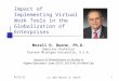 8/17/2015(c) 2013 Morell D. Boone1 Impact of Implementing Virtual Work Tools in the Globalization of Enterprises Morell D. Boone, Ph.D. Emeritus Professor