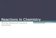 Reactions in Chemistry Writing Balanced Chemical Equations