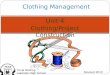 Unit 4 Clothing/Project Construction Clothing Management Tonja Bolding Lakeside High School Revised 2010