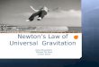 Newton’s Law of Universal Gravitation Asra AlSuwaidani Michael De Rosa Caitlyn Doran