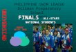 FINALS ALL-STARS NATIONAL STUDENTS UNIVERSIADE AUGUST 11-12, 2012 Rizal Memorial Sports Complex