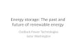 Energy storage: The past and future of renewable energy OutBack Power Technologies Solar Washington