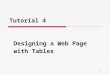 XP 1 Tutorial 4 Designing a Web Page with Tables