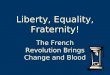 Liberty, Equality, Fraternity! The French Revolution Brings Change and Blood