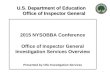 U.S. Department of Education Office of Inspector General 1 2015 NYSOBBA Conference Office of Inspector General Investigation Services Overview Presented