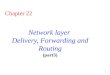 1 Chapter 22 Network layer Delivery, Forwarding and Routing (part3)