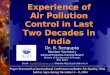 Dr. B. Sengupta Member Secretary Central Pollution Control Board Ministry of Environment & Forests New Delhi Paper Presented at International Conference