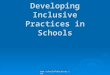 Www.schoolofeducators.com Developing Inclusive Practices in Schools