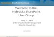 Http:// Welcome to the Nebraska SharePoint User Group May 7 th, 2008 Enterprise Content Management (ECM) in SharePoint Corey Erkes