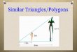 Similar Triangles/Polygons. Lesson Objective Lesson Success Criteria To learn about similarity in triangles, and other polygons Can identify and solve