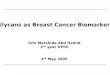 Glycans as Breast Cancer Biomarkers Umi Marshida Abd Hamid 2 nd year DPhil 4 th May 2005