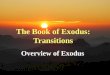 The Book of Exodus: Transitions Overview of Exodus