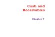 Cash and Receivables Chapter 7. Learning Objectives 1. Define internal control and describe some key elements of an internal control system for cash receipts
